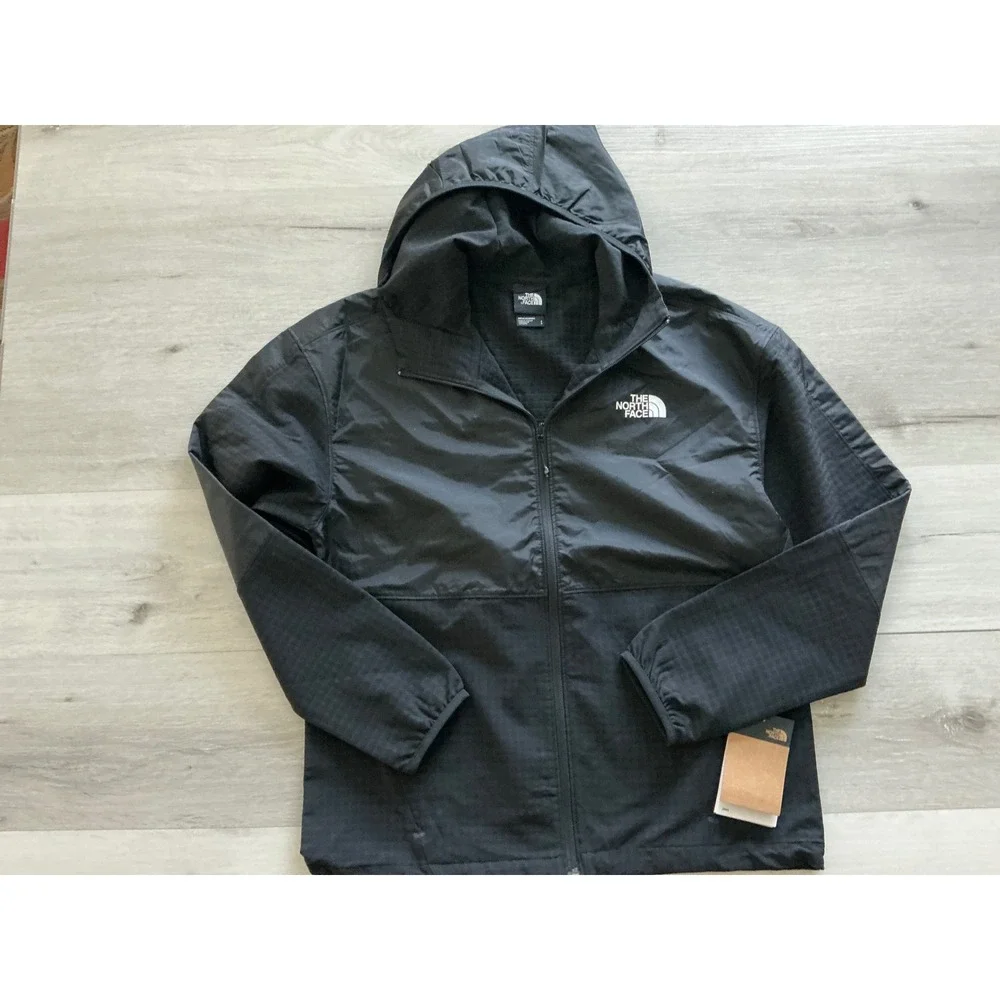 The North Face‎ Tekwear Grid Hybrid Full Zip Jacket Black Small New With Tags